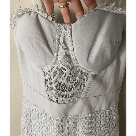 Bebe Women’s Size 6 Lace Corset Cocktail Dress Underwire Bridal Evening Party - Picture 4 of 11